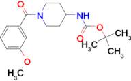 tert-Butyl 1-(3-methoxybenzoyl)piperidin-4-ylcarbamate