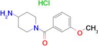 (4-Aminopiperidin-1-yl)(3-methoxyphenyl)methanone hydrochloride