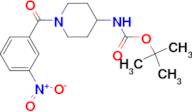 tert-Butyl 1-(3-nitrobenzoyl)piperidin-4-ylcarbamate