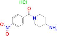 (4-Aminopiperidin-1-yl)(4-nitrophenyl)methanone hydrochloride