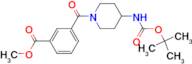 Methyl 3-[4-(tert-butoxycarbonyl)amino-piperidine-1-carbonyl]benzoate