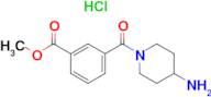 Methyl 3-(4-aminopiperidine-1-carbonyl)benzoate hydrochloride