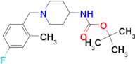 tert-Butyl 1-(4-fluoro-2-methylbenzyl)piperidin-4-ylcarbamate