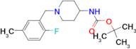 tert-Butyl 1-(2-fluoro-5-methylbenzyl)piperidin-4-ylcarbamate