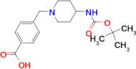 4-[4-(tert-Butoxycarbonylamino)piperidin-1-yl]methylbenzoic acid