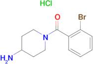 (4-Aminopiperidin-1-yl)(2-bromophenyl)methanone hydrochloride