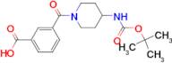 3-[4-(tert-Butoxycarbonylamino)piperidine-1-carbonyl]benzoic acid