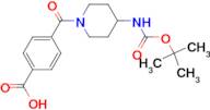 4-[4-(tert-Butoxycarbonylamino)piperidine-1-carbonyl]benzoic acid