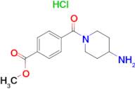 Methyl 4-(4-aminopiperidine-1-carbonyl)benzoate hydrochloride