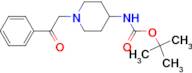 tert-Butyl 1-(2-oxo-2-phenylethyl)piperidin-4-ylcarbamate