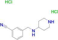 3-[(Piperidine-4-ylamino)methyl]benzonitrile dihydrochloride