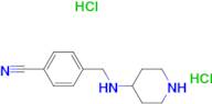 4-[(Piperidine-4-ylamino)methyl]benzonitrile dihydrochloride