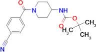 tert-Butyl 1-(4-cyanobenzoyl)piperidin-4-ylcarbamate