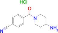 4-(4-Aminopiperidine-1-carbonyl)benzonitrile hydrochloride