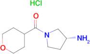 (R)-(3-Aminopyrrolidin-1-yl)(tetrahydro-2H-pyran-4-yl)methanone hydrochloride