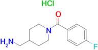 [4-(Aminomethyl)piperidin-1-yl](4-fluorophenyl)methanone hydrochloride