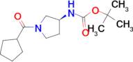 (S)-tert-Butyl 1-(cyclopentanecarbonyl)pyrrolidin-3-ylcarbamate