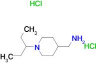 [1-(Pentan-3-yl)piperidin-4-yl]methanamine dihydrochloride