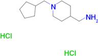 [1-(Cyclopentylmethyl)piperidin-4-yl]methanamine dihydrochloride