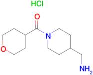 [4-(Aminomethyl)piperidin-1-yl](tetrahydro-2H-pyran-4-yl)methanone hydrochloride