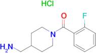 [4-(Aminomethyl)piperidin-1-yl](2-fluorophenyl)methanone hydrochloride