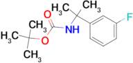 tert-Butyl 2-(3-fluorophenyl)propan-2-ylcarbamate