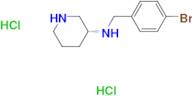 (R)-N-[(4-Bromophenyl)methyl]piperidin-3-amine dihydrochloride