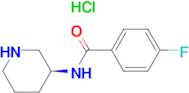 (S)-4-Fluoro-N-(piperidin-3-yl)benzamide hydrochloride