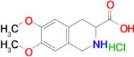 6,7-Dimethoxy-1,2,3,4-tetrahydroisoquinoline-3-carboxylic acid hydrochloride