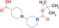 1'-(tert-Butoxycarbonyl)-1,3'-bipiperidine-4-carboxylic acid