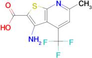 3-Amino-6-methyl-4-(trifluoromethyl)thieno[2,3-b]pyridine-2-carboxylic acid