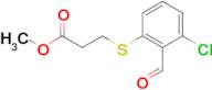 Methyl 3-[(3-Chloro-2-formylphenyl)thio]propanoate