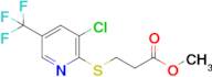 Methyl 3-[3-Chloro-5-(trifluoromethyl)pyridin-2-yl]thio}propanoate