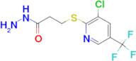 3{[3-Chloro-5-(trifluoromethyl)pyridin-2-yl]thio}propanohydrazide