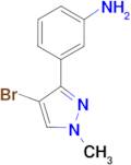3-(4-Bromo-1-methyl-1H-pyrazol-3-yl)aniline
