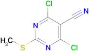 4,6-Dichloro-2-(methylthio)pyrimidine-5-carbonitrile