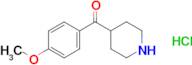 (4-Methoxyphenyl)(4-piperidyl)methanone hydrochloride