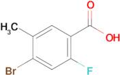 4-Bromo-2-fluoro-5-methylbenzoic acid