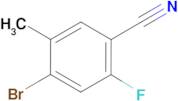 4-Bromo-2-fluoro-5-methylbenzonitrile