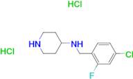 N-(4-Chloro-2-fluorobenzyl)piperidin-4-amine dihydrochloride