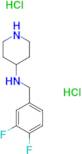 N-(3,4-Difluorobenzyl)piperidin-4-amine dihydrochloride