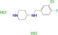 N-(3-Chloro-4-fluorobenzyl)piperidin-4-amine dihydrochloride