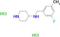 N-(3-Fluoro-5-methylbenzyl)piperidin-4-amine dihydrochloride