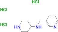 N-(Pyridin-3-ylmethyl)piperidin-4-amine trihydrochloride