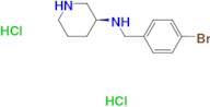 (S)-N-[(4-Bromophenyl)methyl]piperidin-3-amine dihydrochloride