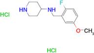 N-(2-Fluoro-5-methoxybenzyl)piperidin-4-amine dihydrochloride