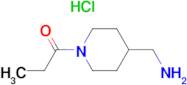 1-[4-(Aminomethyl)piperidin-1-yl]propan-1-one hydrochloride