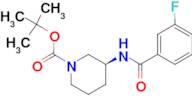 (S)-tert-Butyl 3-[(3-fluorobenzene)carbonylamino]piperidine-1-carboxylate