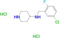 N-(5-Chloro-2-fluorobenzyl)piperidin-4-amine dihydrochloride