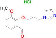 2-[3-(1H-Imidazol-1-yl)propoxy]-3-methoxy-benzaldehyde hydrochloride